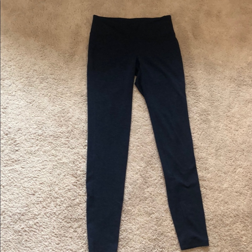 Old navy athletic blue and black striped leggings